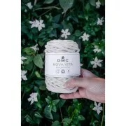 Bobina de cordón 4mm algodón reciclado para macramé DMC Eco Vita 12 - Ecru x55m