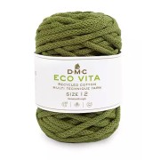 Bobina de cordón 4mm algodón reciclado para macramé DMC Eco Vita 12 - Kaki x55m