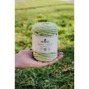 Bobina de cordón 4mm algodón reciclado para macramé DMC Eco Vita Verde Claro x55m