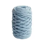 Bobina de cordón 4mm algodón reciclado para macramé DMC Eco Vita 12 Azul Ciel x55m