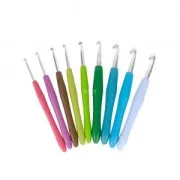 Gancho de aluminio con mango egornómico DMC - 4.5 mm - Marrón x1