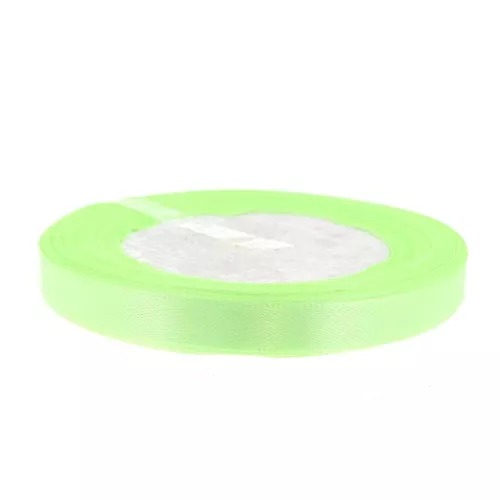 Cinta de Satén 10 mm Verde Fluo x 20 m