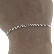 Cadena eslabón brazalete 2.5 mm de Plata 925 x50cm