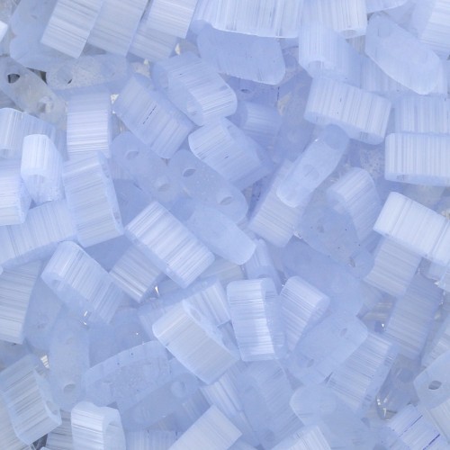 Cuentas Miyuki Half Tila 5 x 2,3 x 1,9 mm HTL-2562-1 - Azul pálido seda, 10 g