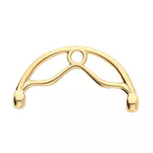 Cymbal -Terminal para tejido de cuentas Rocalla 8/0 18.5 mm Sitanos II Dorado oro fino x1