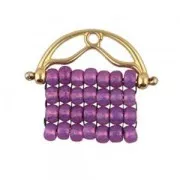 Cymbal -Terminal para tejido de cuentas Rocalla 8/0 18.5mm Sitanos II Envej.x1