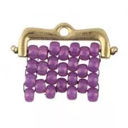 Cymbal -Terminal para tejido de cuentas Rocalla 8/0 18.8mm Maronia II Envej.x1