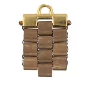 Cymbal - Terminal para tejido de cuentas Tila Beads 15x8 mm Soros II Dorado oro fino x1