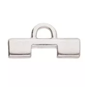 Cymbal Terminal para tejido de cuentas Tila Beads 15x8mm Soros II de Plateado enve