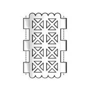 Platillo - Conector para cuentas Tila 31x20 mm Faragas III Dorado con oro fino x1