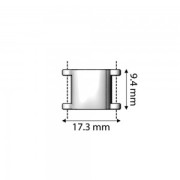 Cymbal Cierre imantado para cuentas Miyuki Delica 11/0 13x9mm Axos II Envej.x1