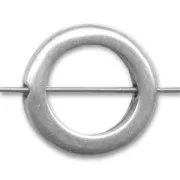 Aro 16 mm plateado antiguo x1