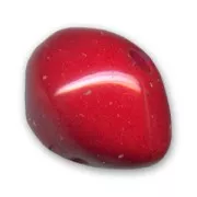 Redonda plana 26x19 mm Dark Red Coral x1