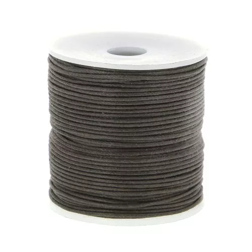 Hilo algodón encerado 1 mm Moreno x50 m