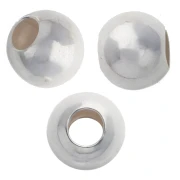 Cuentas redondas de 5 mm - Plata 925 x20