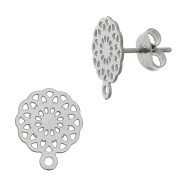Ganchos pendientes roseta con una anilla cerrada 11 mm  de Acero inox 304L x2|raw }}