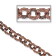 Cadena malla Jaseron 3.5 mm cobre antiguo x1m|raw }}
