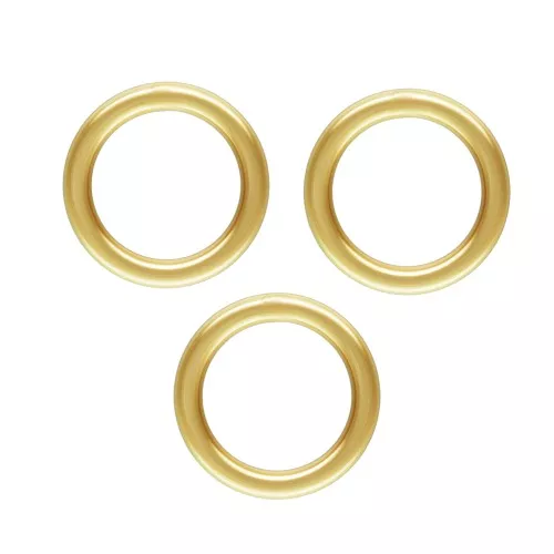 Anillas cerradas 9x1.25 mm en Gold filled x4