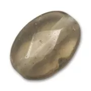 Cuenta Smoky Quartz oval facetado 14x10 mm x1