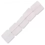 Cuenta Cuarzo Rosa cuadro facetado 10 mm x1