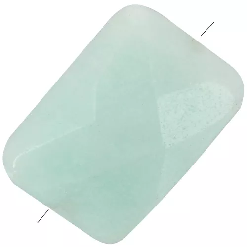Cuenta Amazonita rectángulo facetada 14x10 mm x1