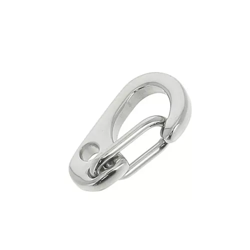 Cierre mosquetón de seguridad de 11 mm - Acero inoxidable 316L x1