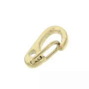 Cierre mosquetón de seguridad de 11 mm - Acero inoxidable 316L dorado x1
