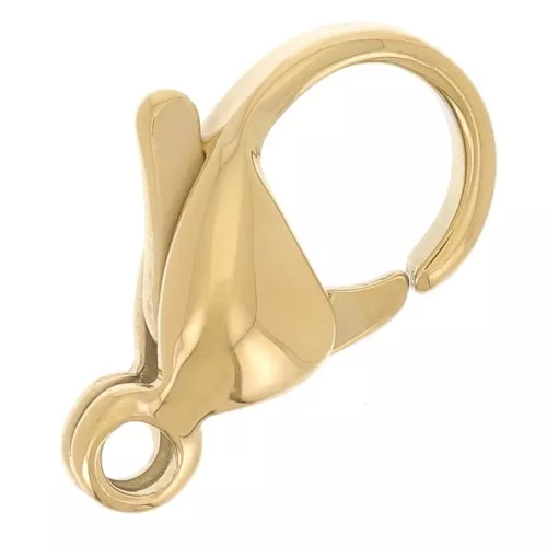 Cierre mosquetón 12 mm - Acero inoxidable 304L Dorado x1