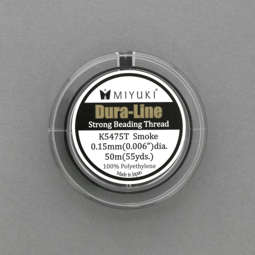 Miyuki Dura-Line fil nylón trenzado 0.15 mm Smoke x50 m