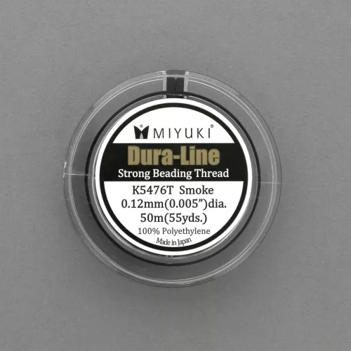 Miyuki Dura-Line fil nylón trenzado 0.12 mm Smoke x50 m