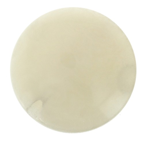 Cuenta de Tagua redonda aplanada 20 mm - Marfil x1