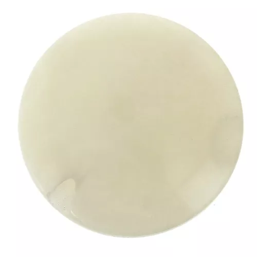 Cuenta de Tagua redonda aplanada 20 mm - Marfil x1
