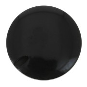 Cuenta de Tagua redonda aplanada 20 mm - Negro x1|raw }}
