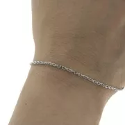 Cadena malla Forçat plana 1.8 mm de Acero inoxidable 316L x1m