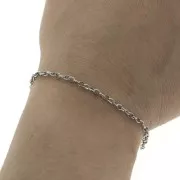 Cadena malla Jaseron 2.7 mm de Acero inoxidable 316L x1m