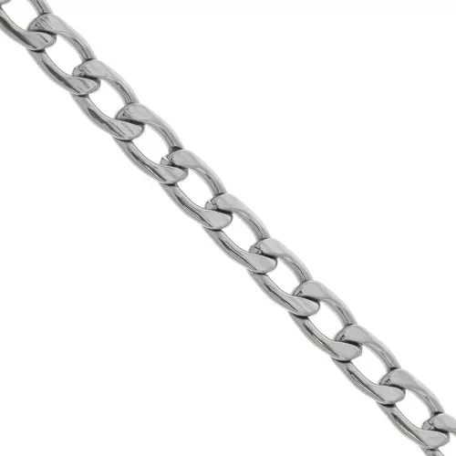Cadena malla Gourmette 3.7 mm de Acero inoxidable 316L x1m