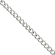 Cadena malla Gourmette 3 mm de Acero inoxidable  316L x1m|raw }}