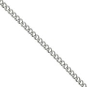 Cadena malla Gourmette 2.15 mm de Acero inoxidable  316L x1m|raw }}