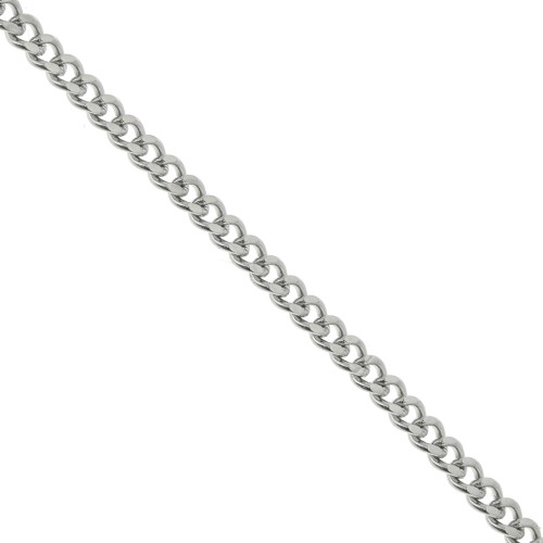 Cadena malla Gourmette 2.15 mm de Acero inoxidable  316L x1m