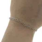 Cadena malla Forçat 4 mm de Acero inoxidable  316L x1m