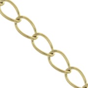 Cadena malla Rombo 3.5 mm de Acero inoxidable  Dorado 316L x50cm