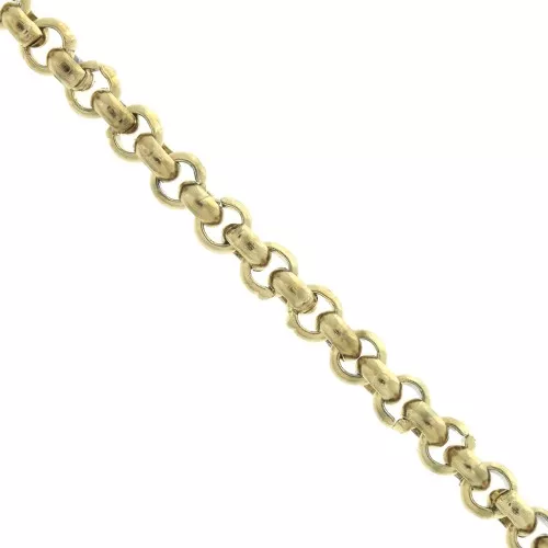 Cadena malla Jaseron 3 mm de Acero inoxidable Dorado 316L x50cm