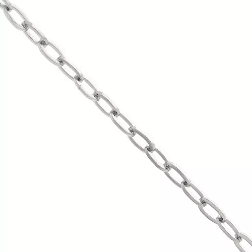 Cadena malla Forçat rectangular 2.1 mm de Acero inoxidable 316L x1m