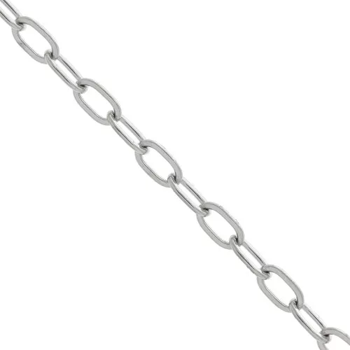 Cadena malla Forçat rectangular 2.6 mm de Acero inoxidable 316L x1m