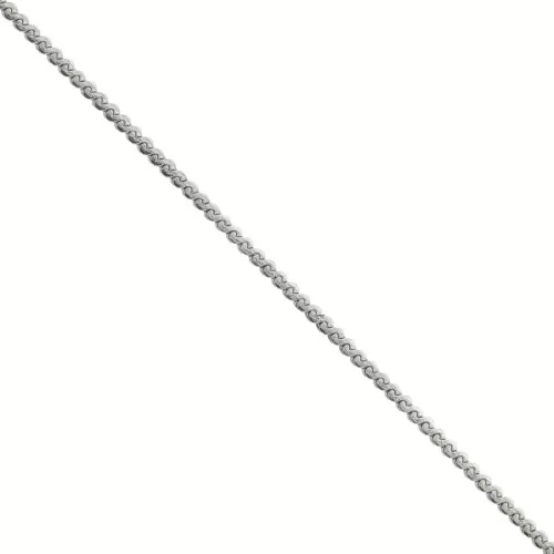 Cadena malla Anglaise plate 0.9 mm de Acero inoxidable  316L x1m