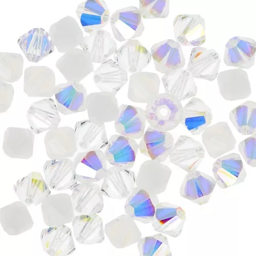 Mezcla de peonzas PureCrystal 5328 4 mm Cristal blanco x50