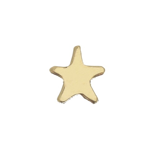 Accesorios forma estrella para pegar 5.5 mm de Gold filled x1
