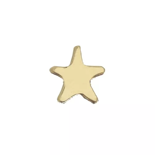 Accesorios forma estrella para pegar 5.5 mm de Gold filled x1