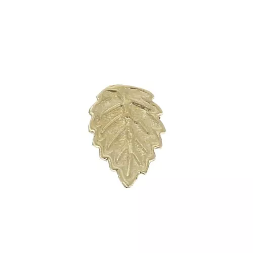 Accesorios forma de hoja para pegar 7x5 mm de Gold filled x1