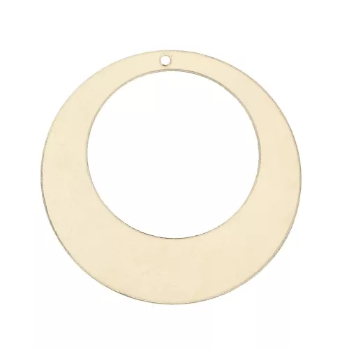 Colgante aros de pendientes redondo calado 32 mm de Gold filled x1